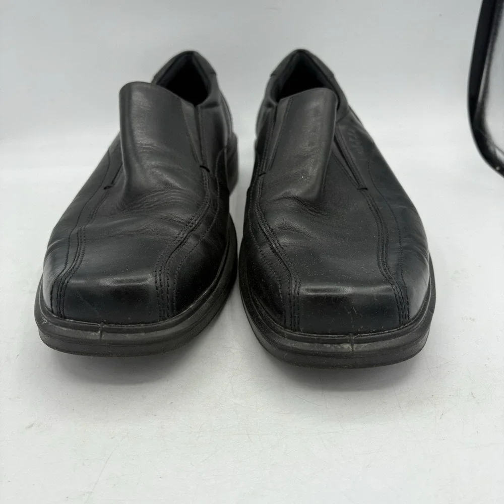 Ecco Shoes Mens Size 12 Black Slip On Helsinki 2 Dress Comfort Leather Business‎